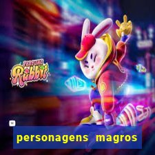 personagens magros de desenhos